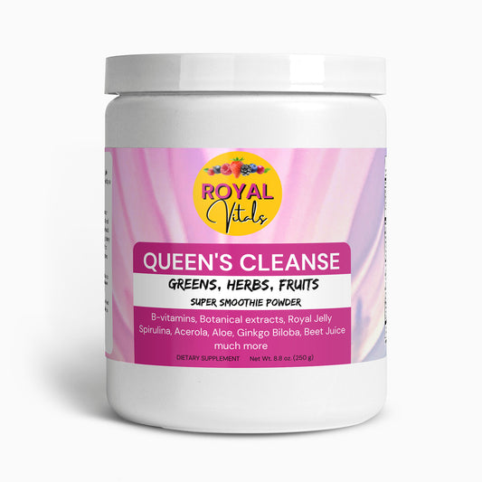 QUEEN'S Cleanse - Greens, herbs, fruits Super Smoothie Powder