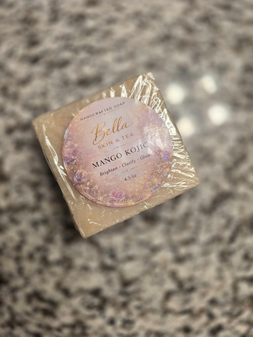 Mango Kojic Soap - Clear Dark Spots, Youthful Glow, Detoxify - Bar Soap - Full big size - Natural Skin Care