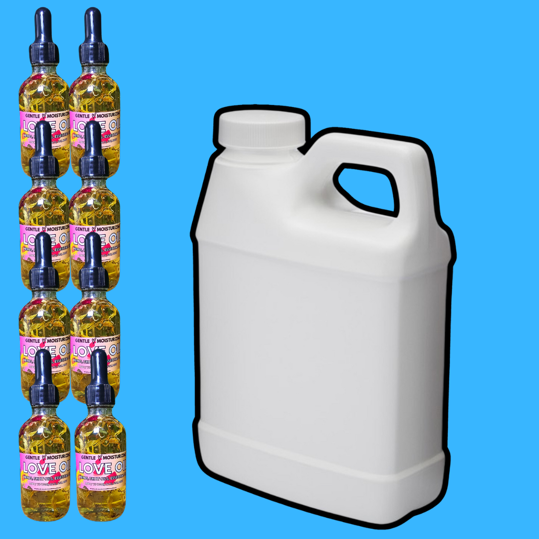 Yoni Oil Refill - 16oz jug  - Makes 8 bottles - Save Now - Love oil